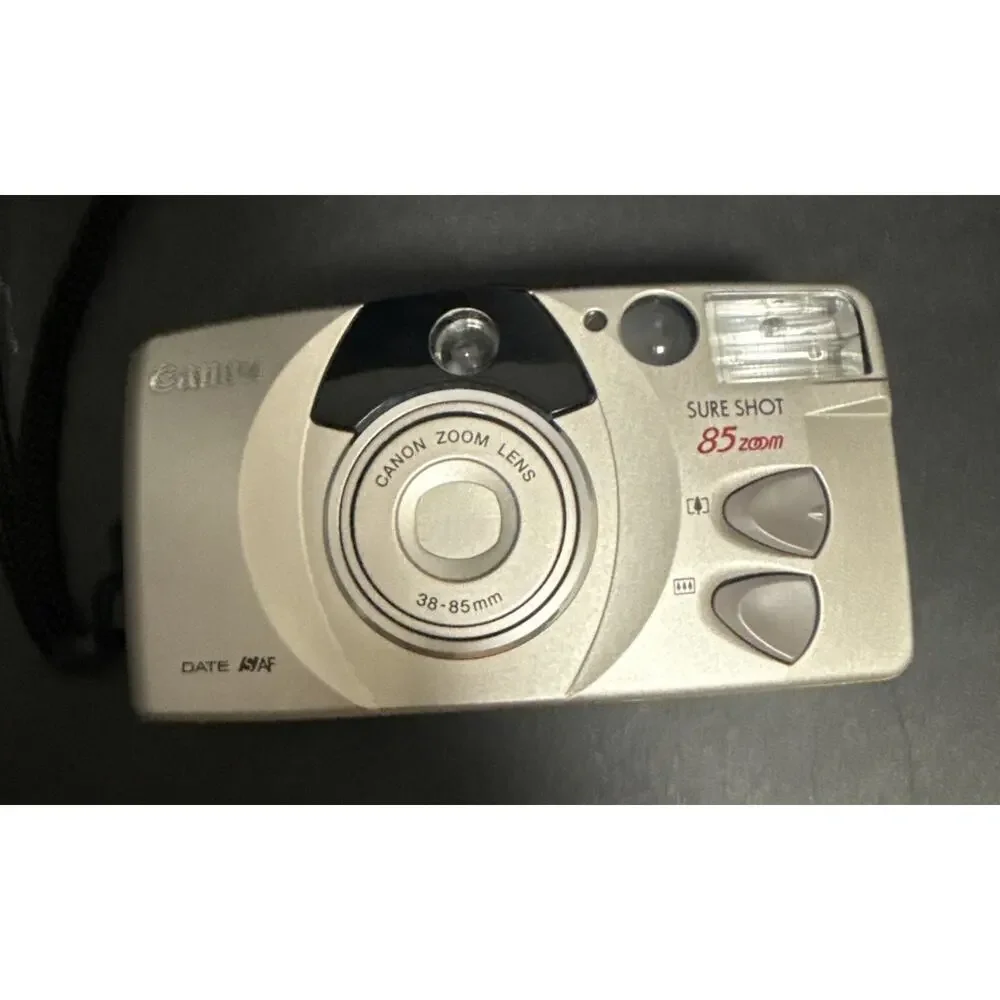 Canon Sure Shot 85 Zoom 35mm Point & Shoot Film Camera Tested New Battery Case